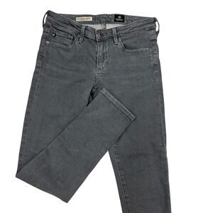 AG‎ Adriano Goldschmied The Stevie Ankle Slim Straight Jeans Women's 26R Black